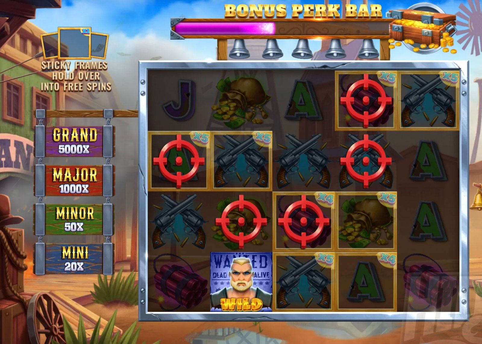 The bonus round is triggered here, with the slot played at the highest configured payout.